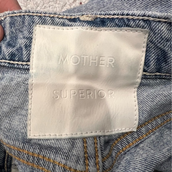 MOTHER SUPERIOR THE SWOONER RASCAL ANKLE Jeans Sign Wash Light - Picture 4 of 9